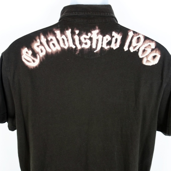 Gap Brown Bleached Cotton Pocket Polo Men's Large - Picture 4 of 8